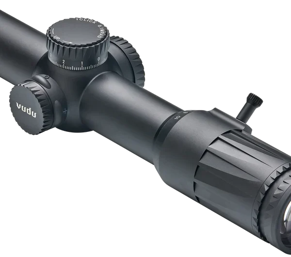 Eotech Vudu FFP Black Hardcoat Anodized 1-10x 28mm 34mm Tube Illuminated Red LE-5 MRAD Reticle Features Throw Lever VDU110FFLE5 14429